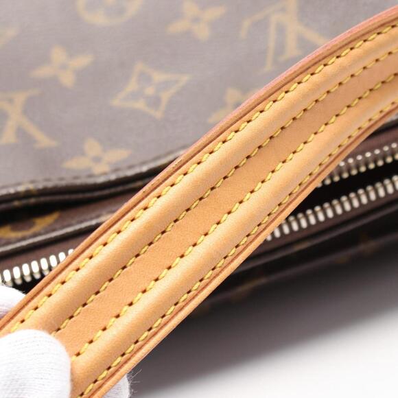 LOUIS VUITTON Brown Monogram Leather Shoulder Bag - Picture 9 of 11